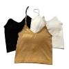 New autumn Korean mini halter strapless women's outerwear with chest pads, beautiful back and base layer vest casual sports underwear Item Picture